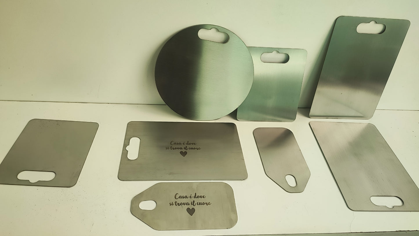 TAGLIERE IN ACCIAIO INOX TONDO